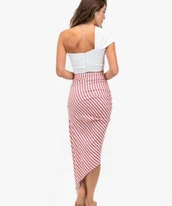 Just Bee Queen Tulum Skirt - Red Stripe