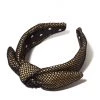 Lele Sadoughi Bow Headband - Fishnet Jet 1 Lele Sadoughi Bow Headband - Fishnet Jet