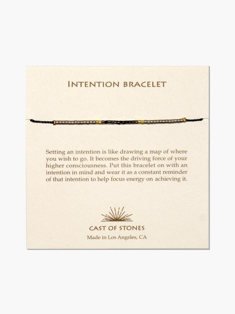 Cast Of Stones Intention Bracelet - Neutral Gold Accessories 3 Cast Of Stones Intention Bracelet - Neutral Gold Accessories
