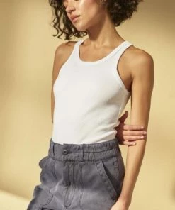 AMO Clothing Long Rib Tank Body Suit 8 AMO Clothing Long Rib Tank Body Suit