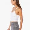 Beyond Yoga Spacedye Slim Racerback Cropped Tank - White Clothing 1 Beyond Yoga Spacedye Slim Racerback Cropped Tank - White Clothing