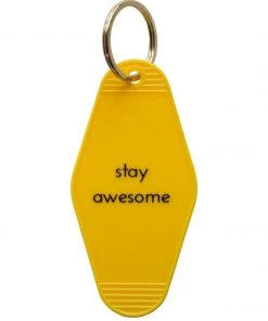 He Said, She Said Stay Awesome Motel Keychain Home & Gift