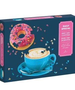 Hachette Book Group Home & Gift Daily Special Set Of Two Shaped Puzzle