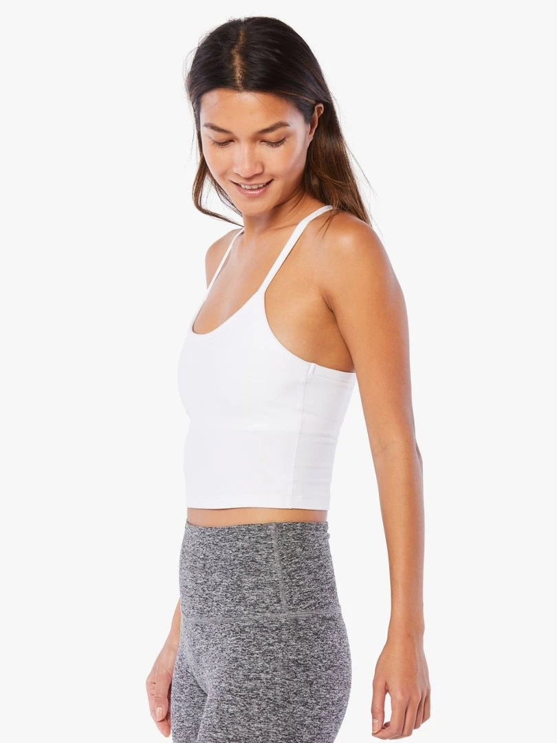 Beyond Yoga Spacedye Slim Racerback Cropped Tank - White Clothing 6 Beyond Yoga Spacedye Slim Racerback Cropped Tank - White Clothing