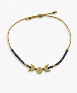 Cast Of Stones Accessories Triple Moon Bracelet - Midnight/Gold