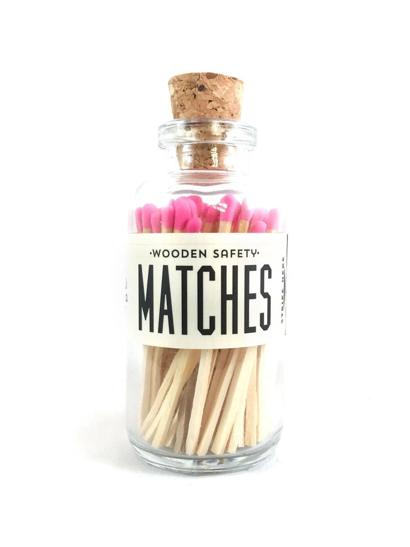 Made Market Co Home & Gift Mini Matches - Pink 3 Made Market Co Home & Gift Mini Matches - Pink