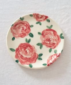 Erika Christine Ceramics Home & Gift Red Rose Catchall Plate