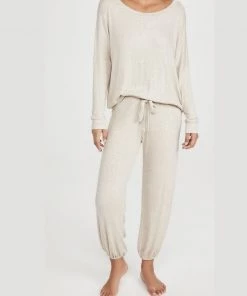 Eberjey Elon Cropped Pant - Oatmeal
