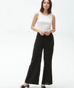 Michael Stars Clothing Gauze Wide Leg Pant