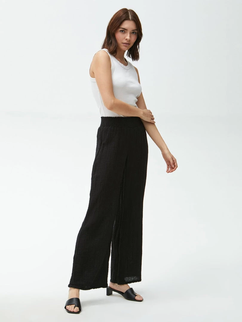 Michael Stars Clothing Gauze Wide Leg Pant 5 Michael Stars Clothing Gauze Wide Leg Pant