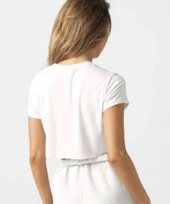 Joah Brown Deconstructed Crop Tee - White Clothing 7 Joah Brown Deconstructed Crop Tee - White Clothing