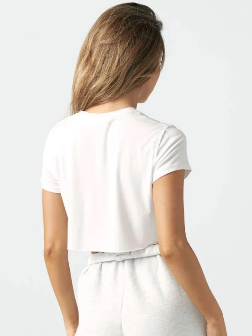 Joah Brown Deconstructed Crop Tee - White Clothing 5 Joah Brown Deconstructed Crop Tee - White Clothing