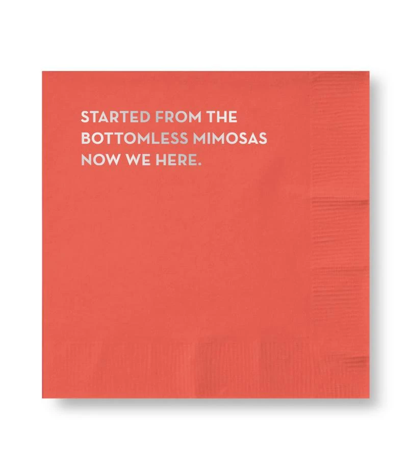 Sapling Press Mimosas Cocktail Napkins 3 Sapling Press Mimosas Cocktail Napkins