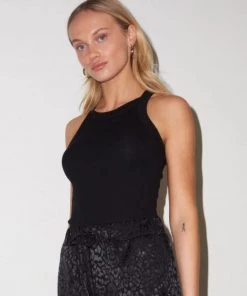 LNA Ribbed Dylan Tank - Black