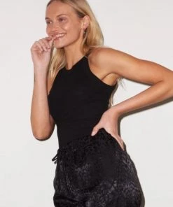 LNA Ribbed Dylan Tank - Black