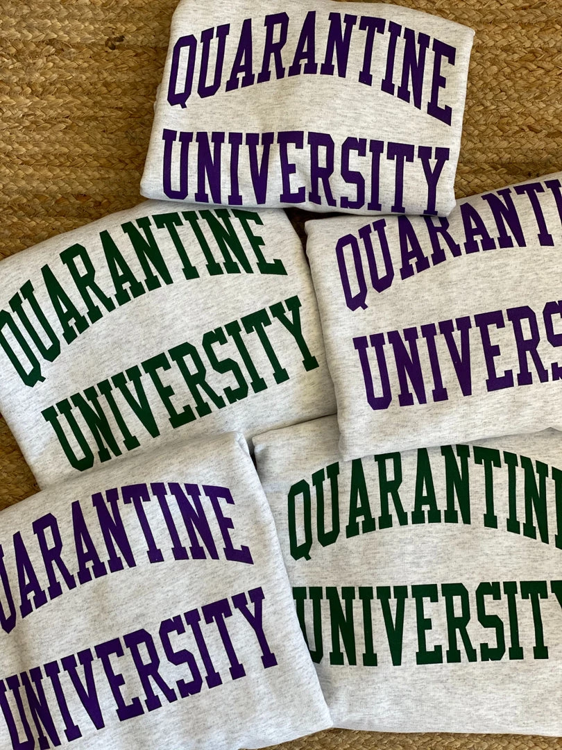 Lovebirds Originals Quarantine University Crewneck - Purple 5 Lovebirds Originals Quarantine University Crewneck - Purple