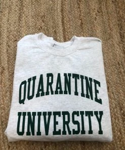 Lovebirds Originals Quarantine University Crewneck - Green