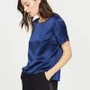 Amanda Uprichard Clothing Montgomery Top - Navy 1 Amanda Uprichard Clothing Montgomery Top - Navy