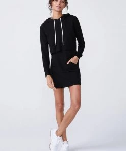 Monrow Clothing Double Layer Hoodie Dress