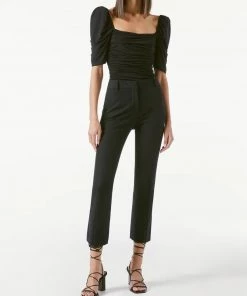 Frame Le Crop Mini Boot Trouser Noir