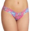 Hanky Panky Clothing Low Rise Thong - Electric Garden