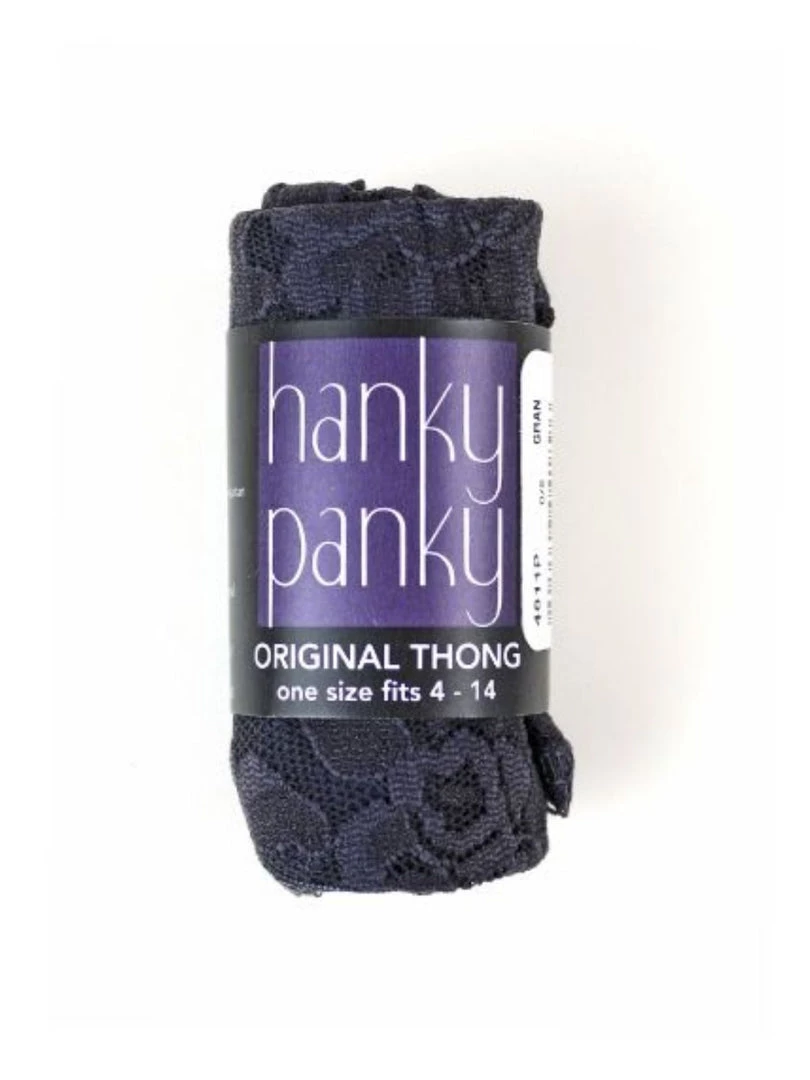 Hanky Panky Original Rise Thong - Granite 3 Hanky Panky Original Rise Thong - Granite