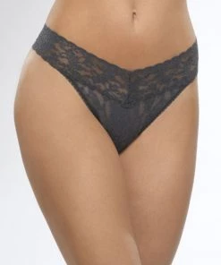 Hanky Panky Clothing Low Rise Thong - Granite