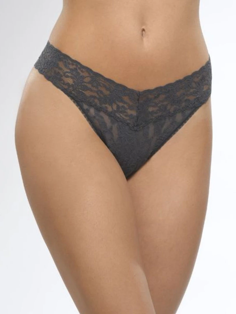 Hanky Panky Clothing Low Rise Thong - Granite 4 Hanky Panky Clothing Low Rise Thong - Granite