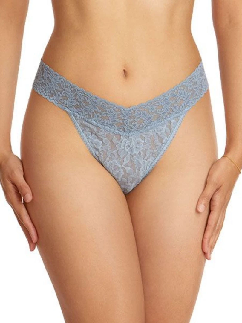 Hanky Panky Low Rise Thong - Grey Mist 5 Hanky Panky Low Rise Thong - Grey Mist