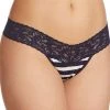Hanky Panky Low Rise Thong - Stripe Jersey Navy/White Clothing 1 Hanky Panky Low Rise Thong - Stripe Jersey Navy/White Clothing