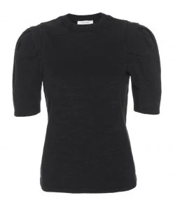 Frame Clothing Pleated Panel Tee Noir