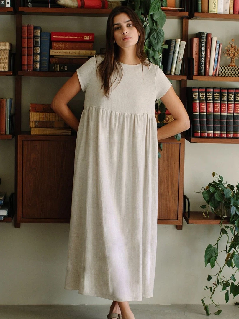 Rachel Pally Linen Esme Dress - Natural 4 Rachel Pally Linen Esme Dress - Natural