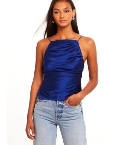 Amanda Uprichard Georgina Top - Ultramarine Clothing
