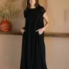 Rachel Pally Clothing Linen Esme Dress - Black 2 Rachel Pally Clothing Linen Esme Dress - Black