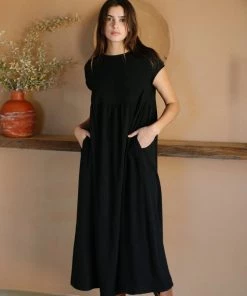 Rachel Pally Clothing Linen Esme Dress - Black