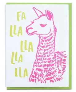 And Here We Are Home & Gift Fa Lla Lla Lamma Holiday Card