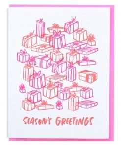 And Here We Are Home & Gift Season's Greetings Many Gifts Card