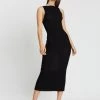Bec & Bridge Water Midi Dress - Black Clothing