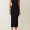 Bec & Bridge Sorbet Midi Dress - Black Clothing