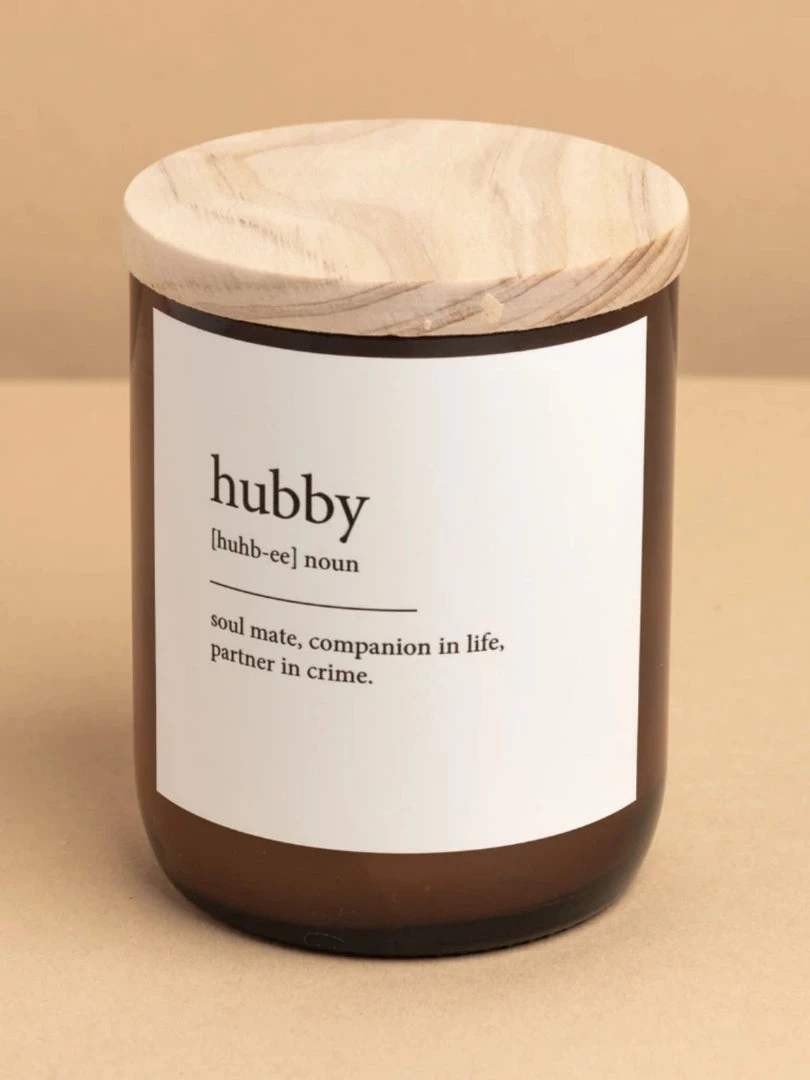 The Commonfolk Hubby Dictionary Candle - India 5 The Commonfolk Hubby Dictionary Candle - India