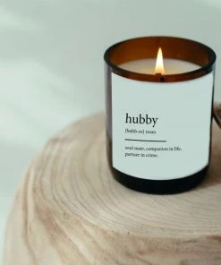 The Commonfolk Hubby Dictionary Candle - India