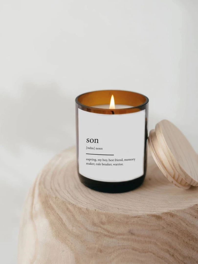 The Commonfolk Son Dictionary Candle - India 4 The Commonfolk Son Dictionary Candle - India