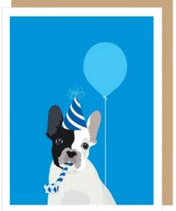 Apartment 2 Cards Home & Gift Birthday Frenchie Balloon Card