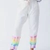 Electric & Rose Abbot Kinney Sweatpants - Rainbow Cloud/Multi