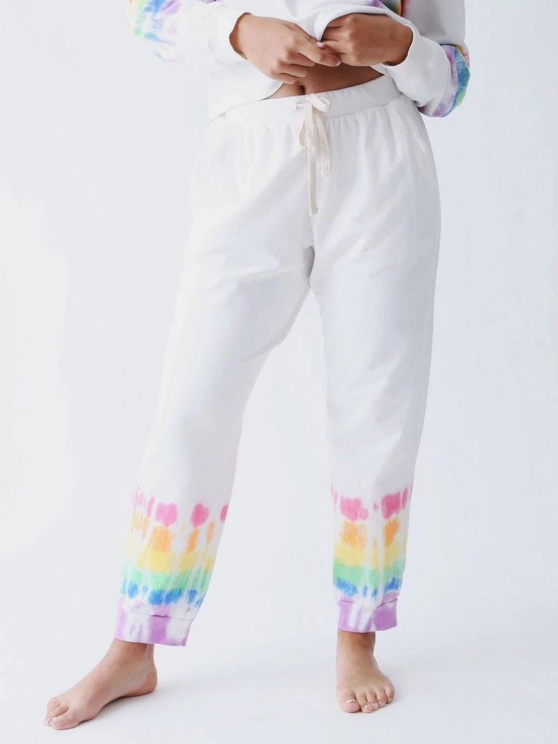 Electric & Rose Abbot Kinney Sweatpants - Rainbow Cloud/Multi 3 Electric & Rose Abbot Kinney Sweatpants - Rainbow Cloud/Multi