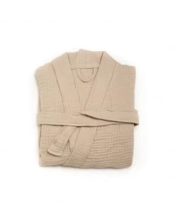 Home No. 23 Alaia Robe - Sand