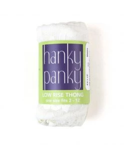 Hanky Panky Low Rise Thong - Marshmallow Clothing