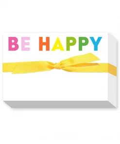 Donovan Designs Big Notepad - BE HAPPY