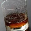 Well Told Accessories Philadelphia Map Rocks Glass