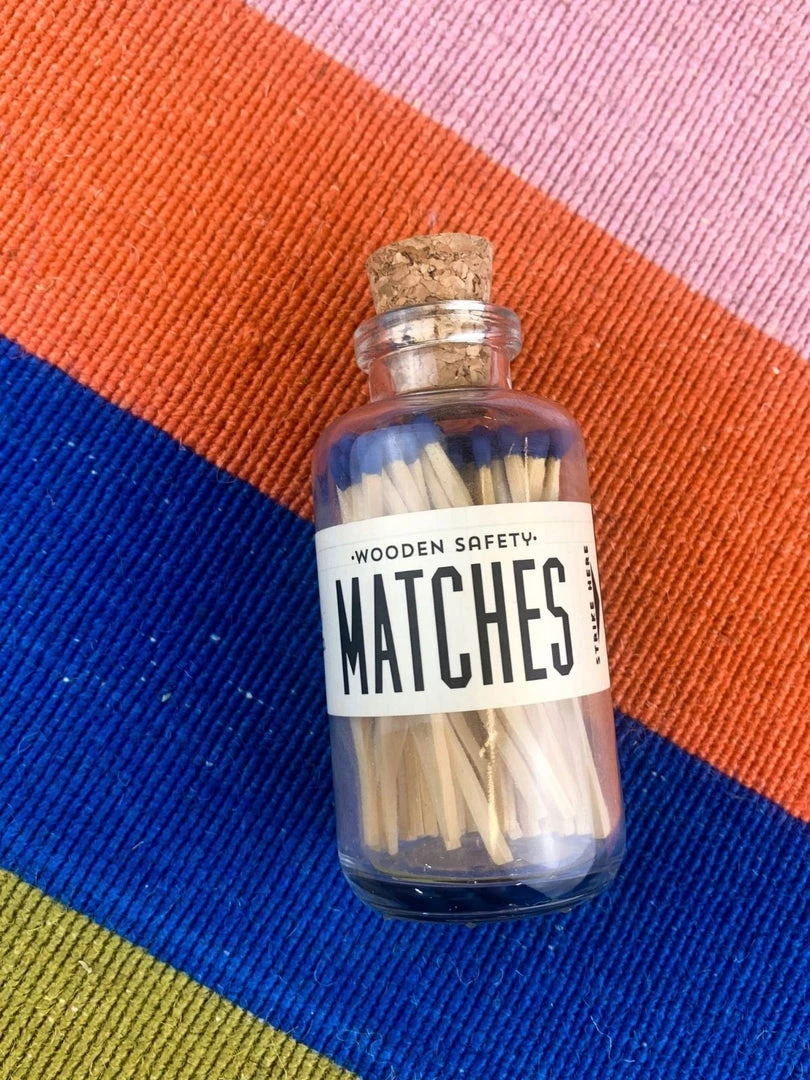 Made Market Co Home & Gift Mini Matches - Blue 3 Made Market Co Home & Gift Mini Matches - Blue